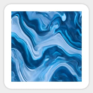 ELEGANT SKY BLUE LIQUID MARBLE DESIGN, IPHONE CASE AND MORE Sticker